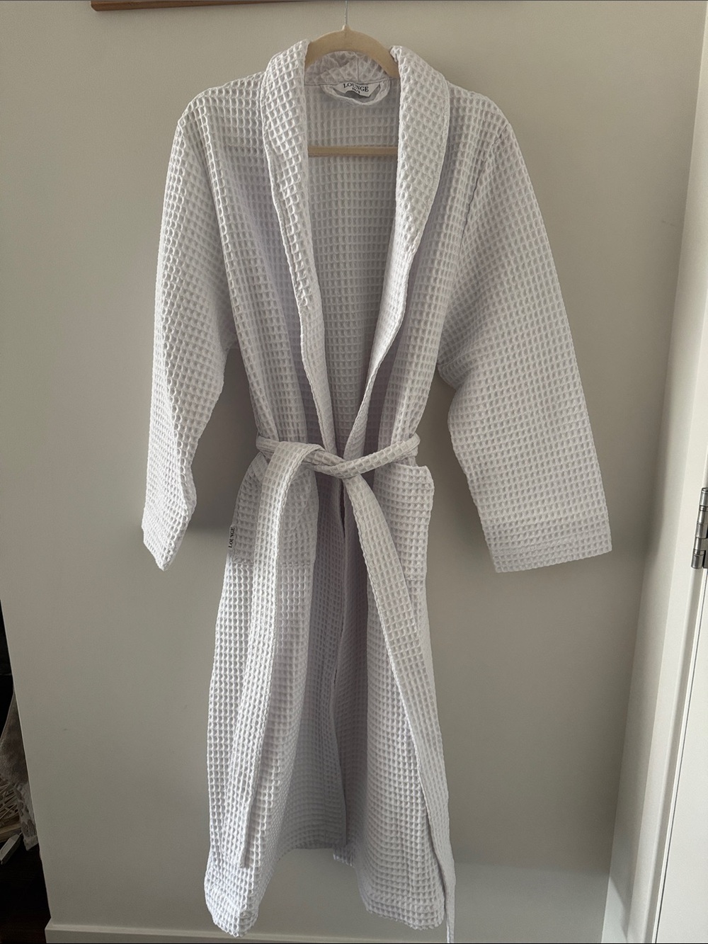 Lounge White Waffle Dressing Gown